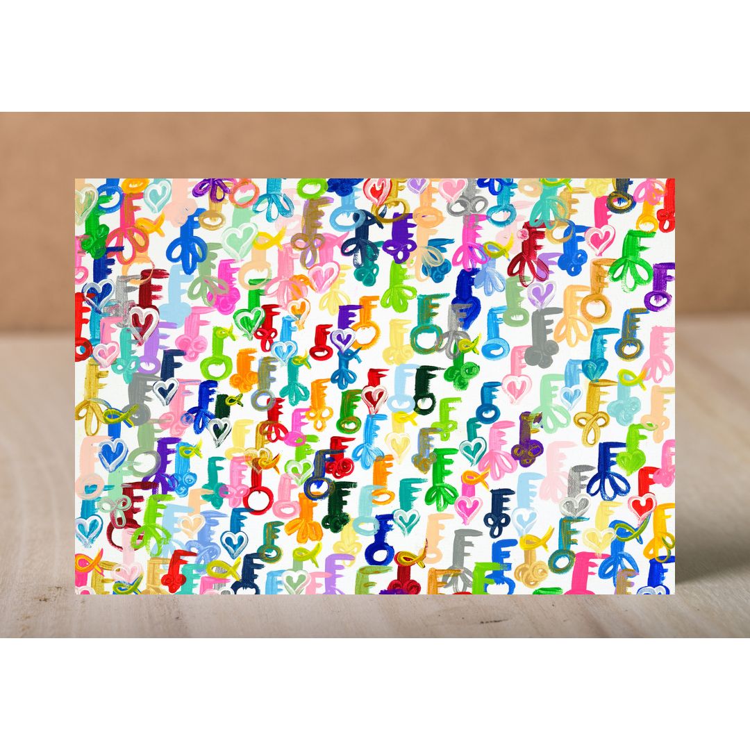 Rainbow Schissel Keys Giclee Art Print