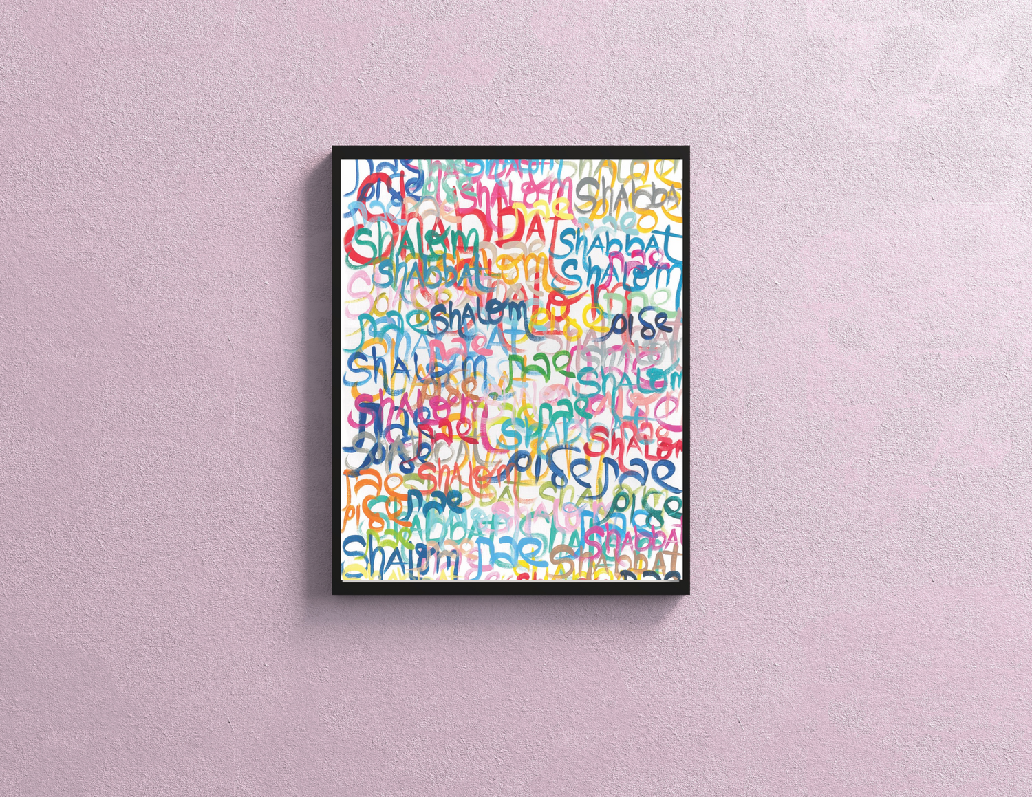 Shabbat Shalom Everywhere Giclee Art Print