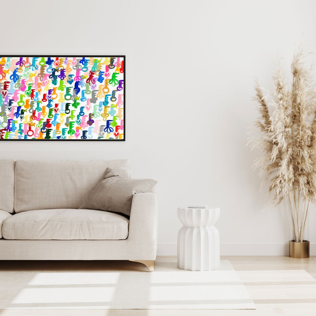 Rainbow Schissel Keys Giclee Art Print