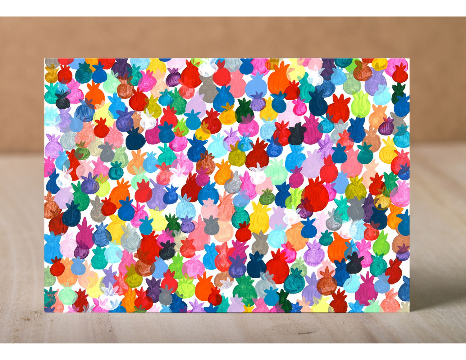 Rainbow Pomegranates Giclee Art Print