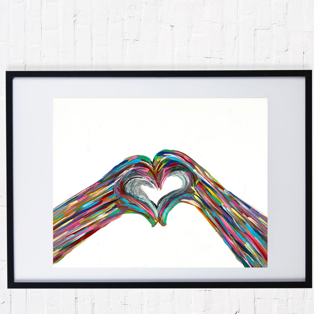 Heart Hand Giclee Art Print