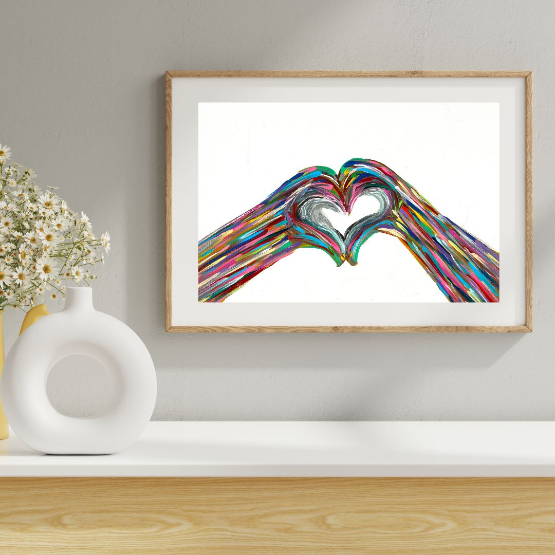 Heart Hand Giclee Art Print