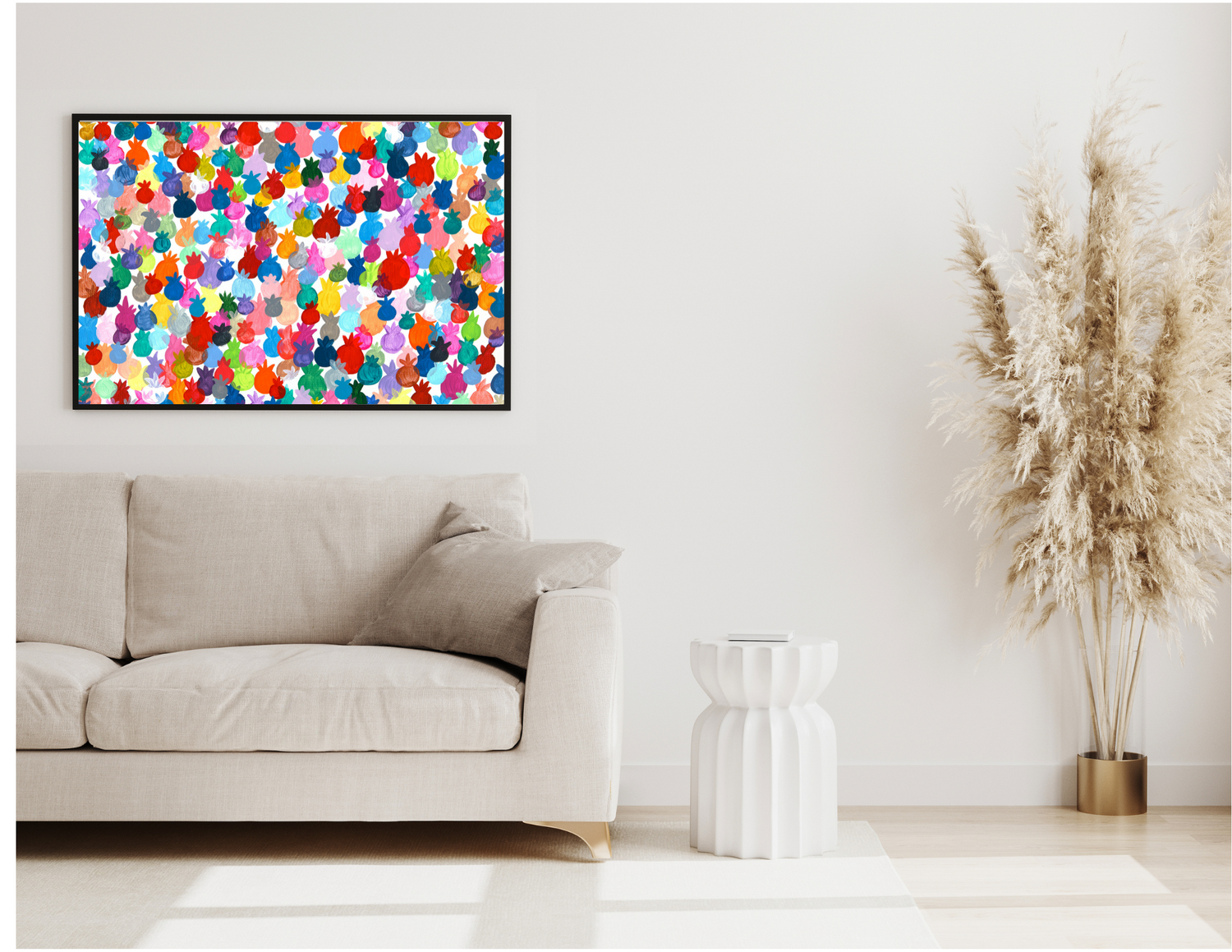 Rainbow Pomegranates Giclee Art Print