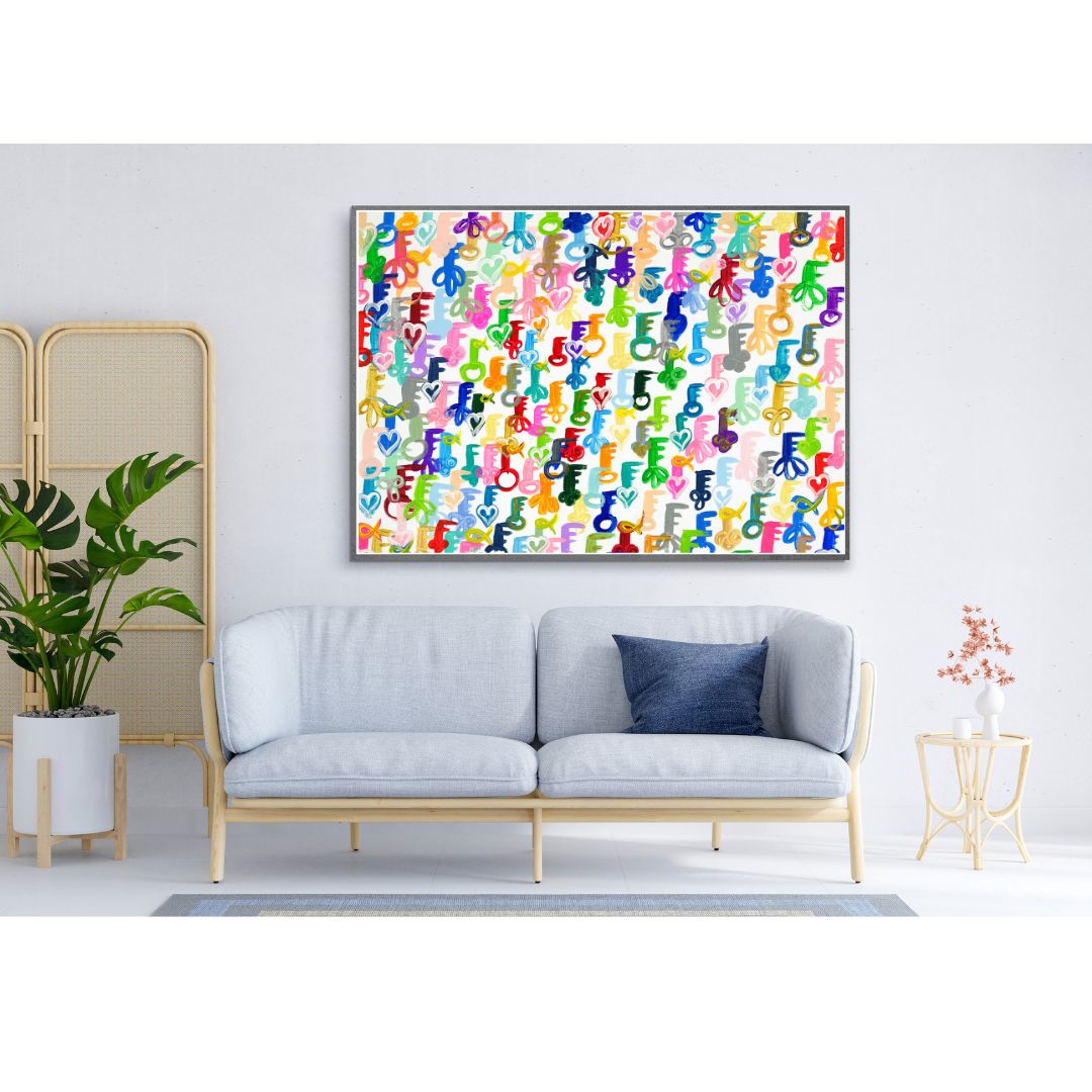 Rainbow Schissel Keys Giclee Art Print