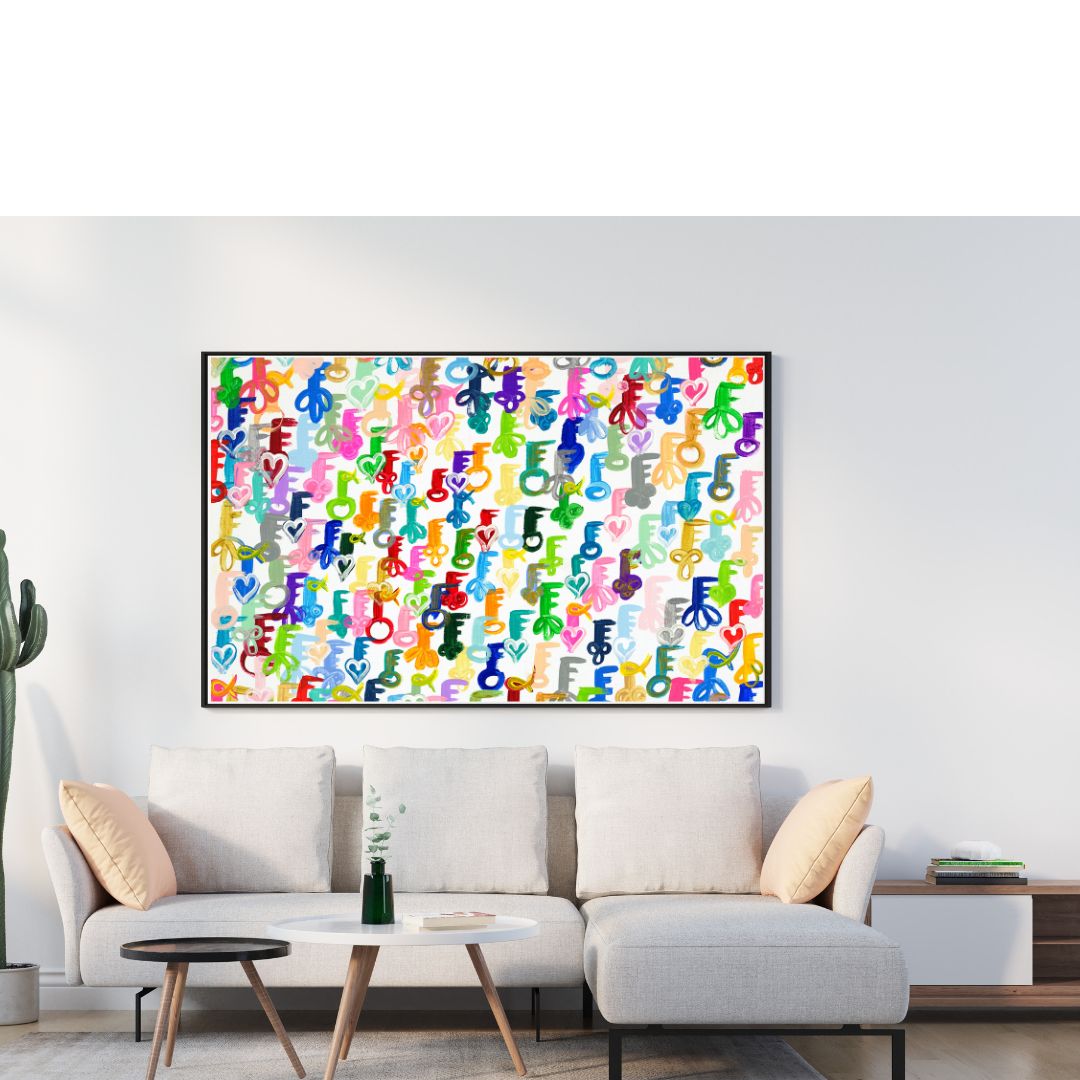 Rainbow Schissel Keys Giclee Art Print