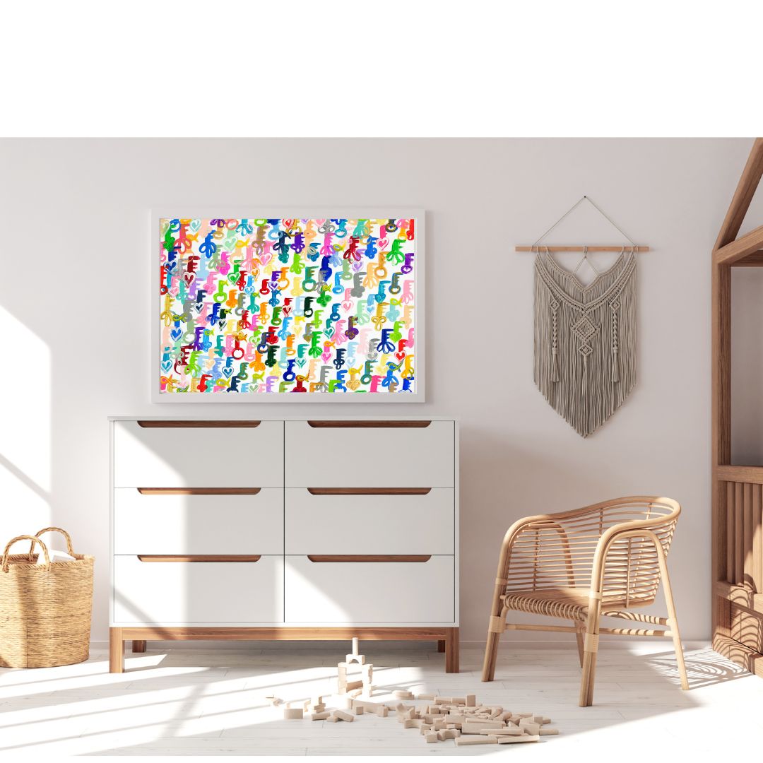 Rainbow Schissel Keys Giclee Art Print