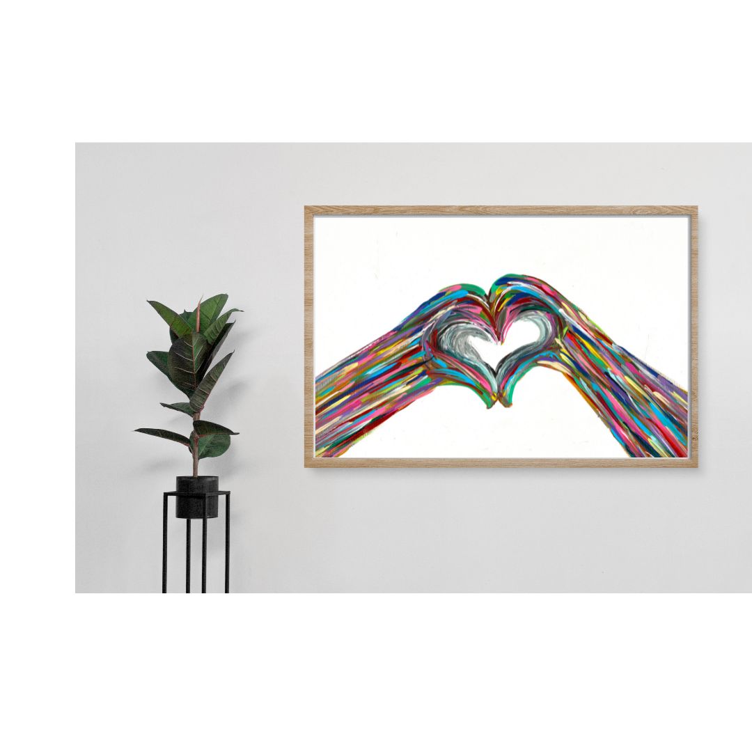 Heart Hand Giclee Art Print