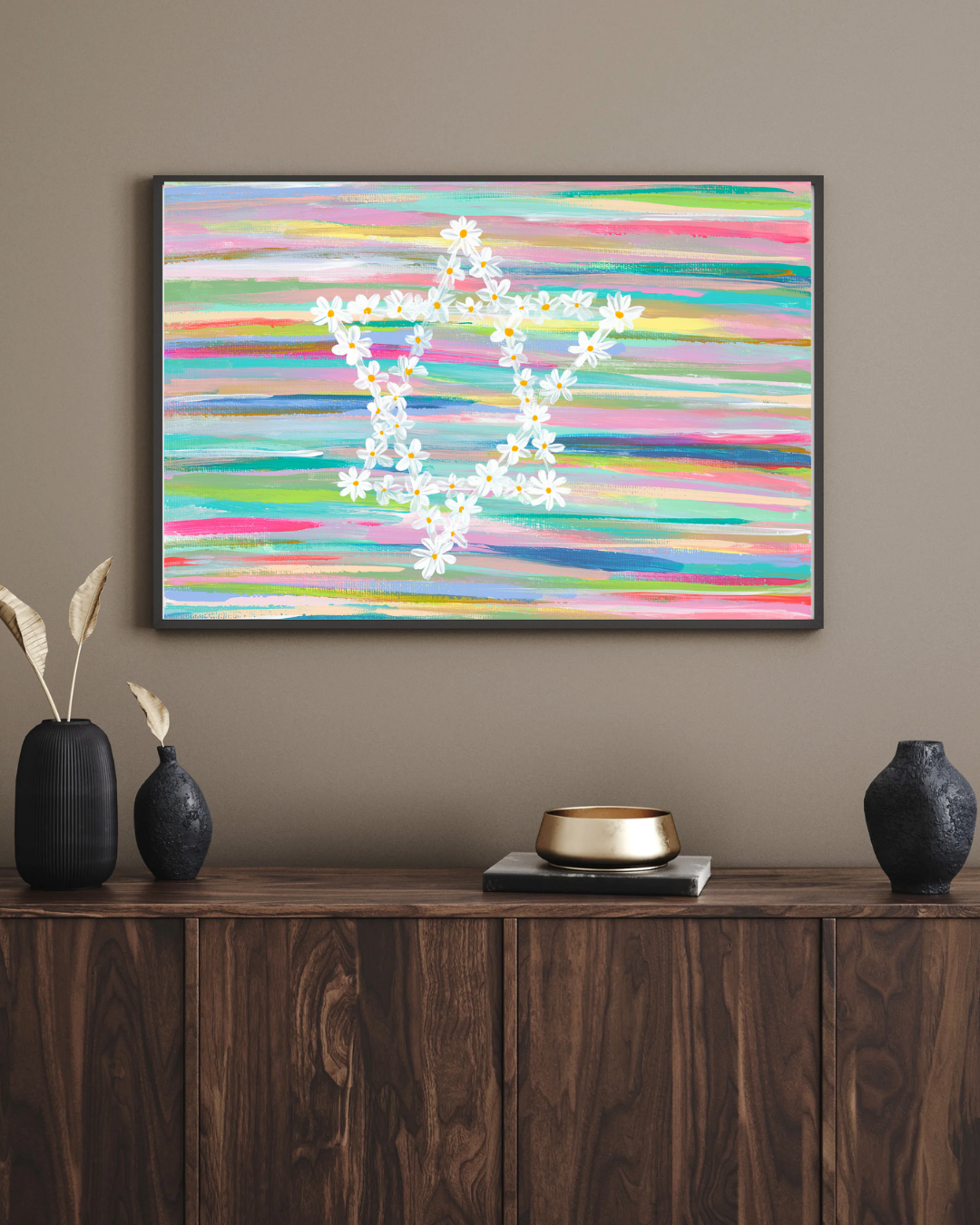 Daisy Jewish Star Art Print