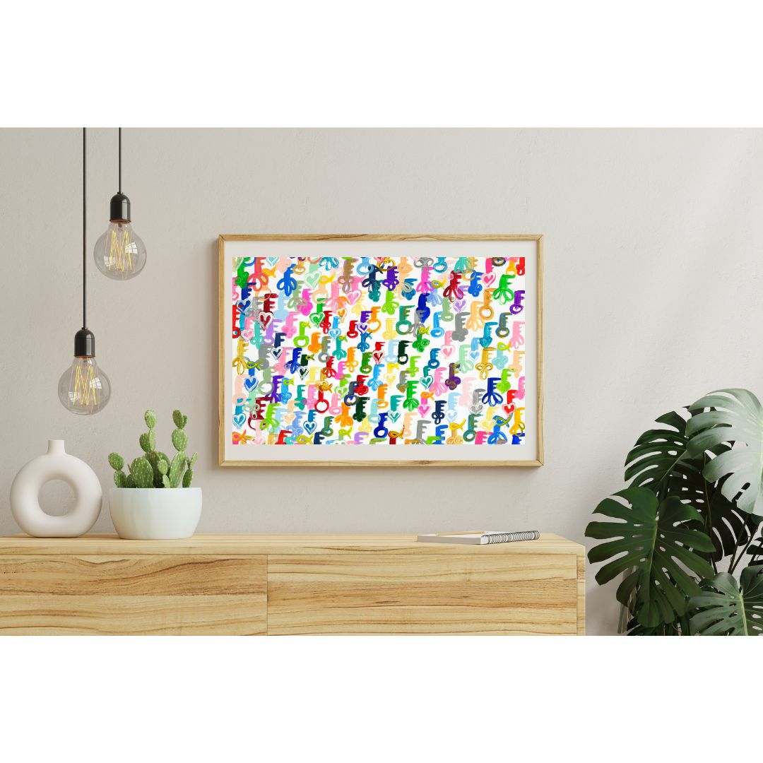 Rainbow Schissel Keys Giclee Art Print