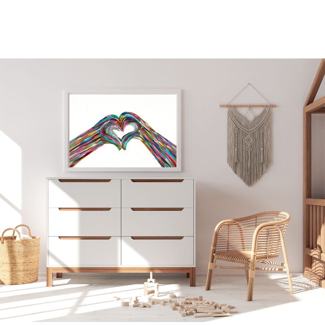 Heart Hand Giclee Art Print