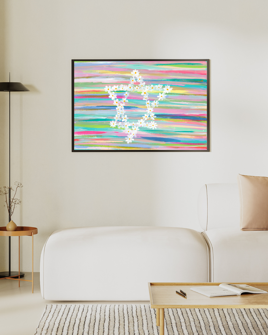 Daisy Jewish Star Art Print