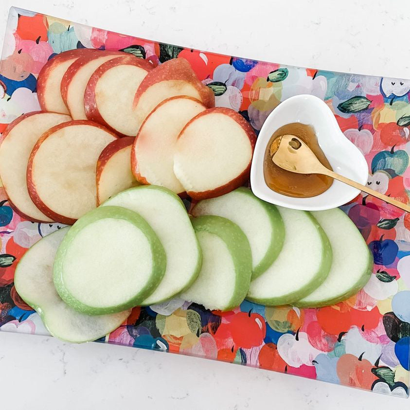 Rainbow Apples | Apple & Honey Dish Set