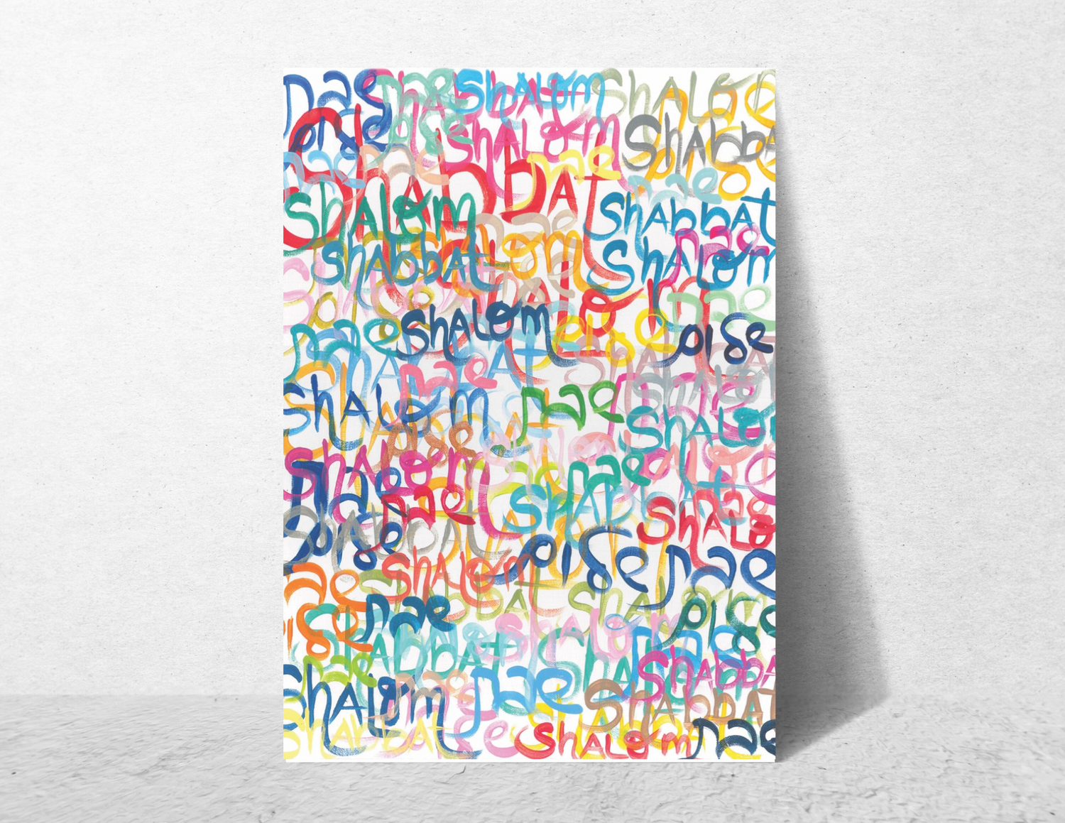 Shabbat Shalom Everywhere Giclee Art Print