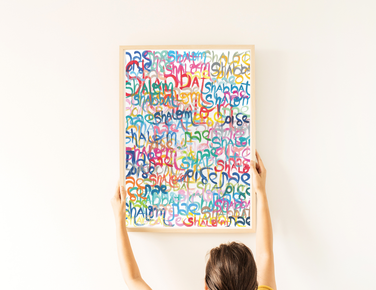 Shabbat Shalom Everywhere Giclee Art Print