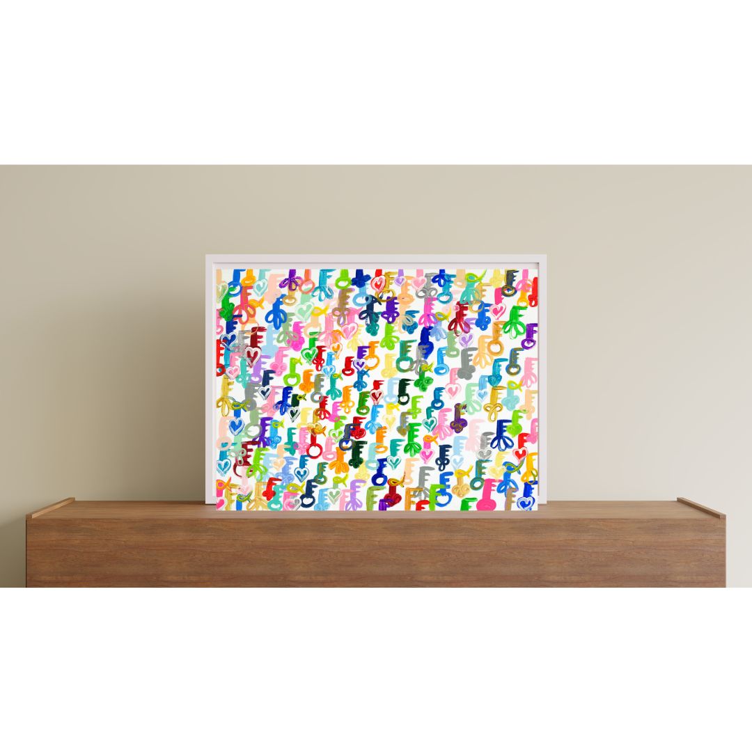 Rainbow Schissel Keys Giclee Art Print