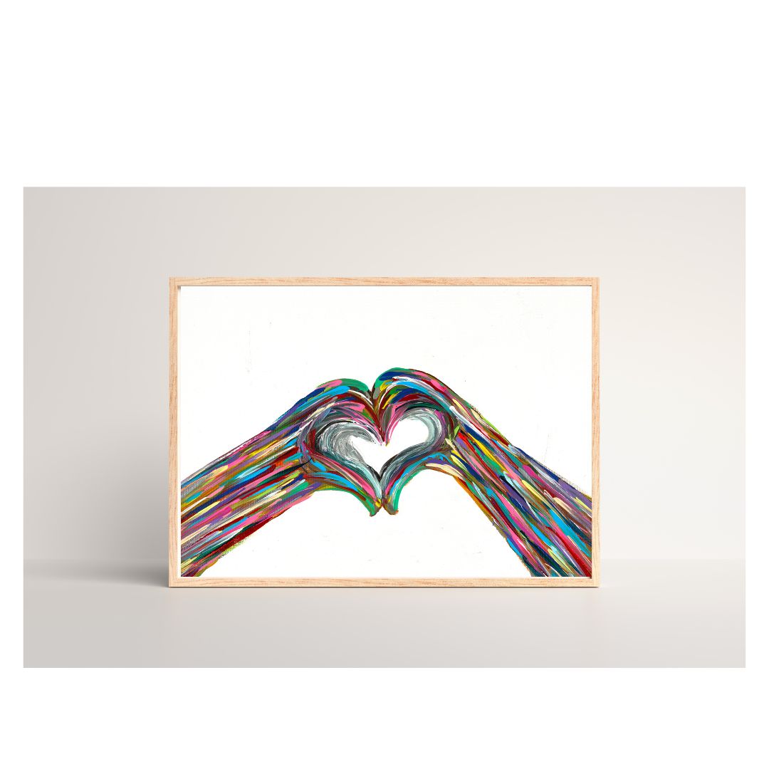 Heart Hand Giclee Art Print