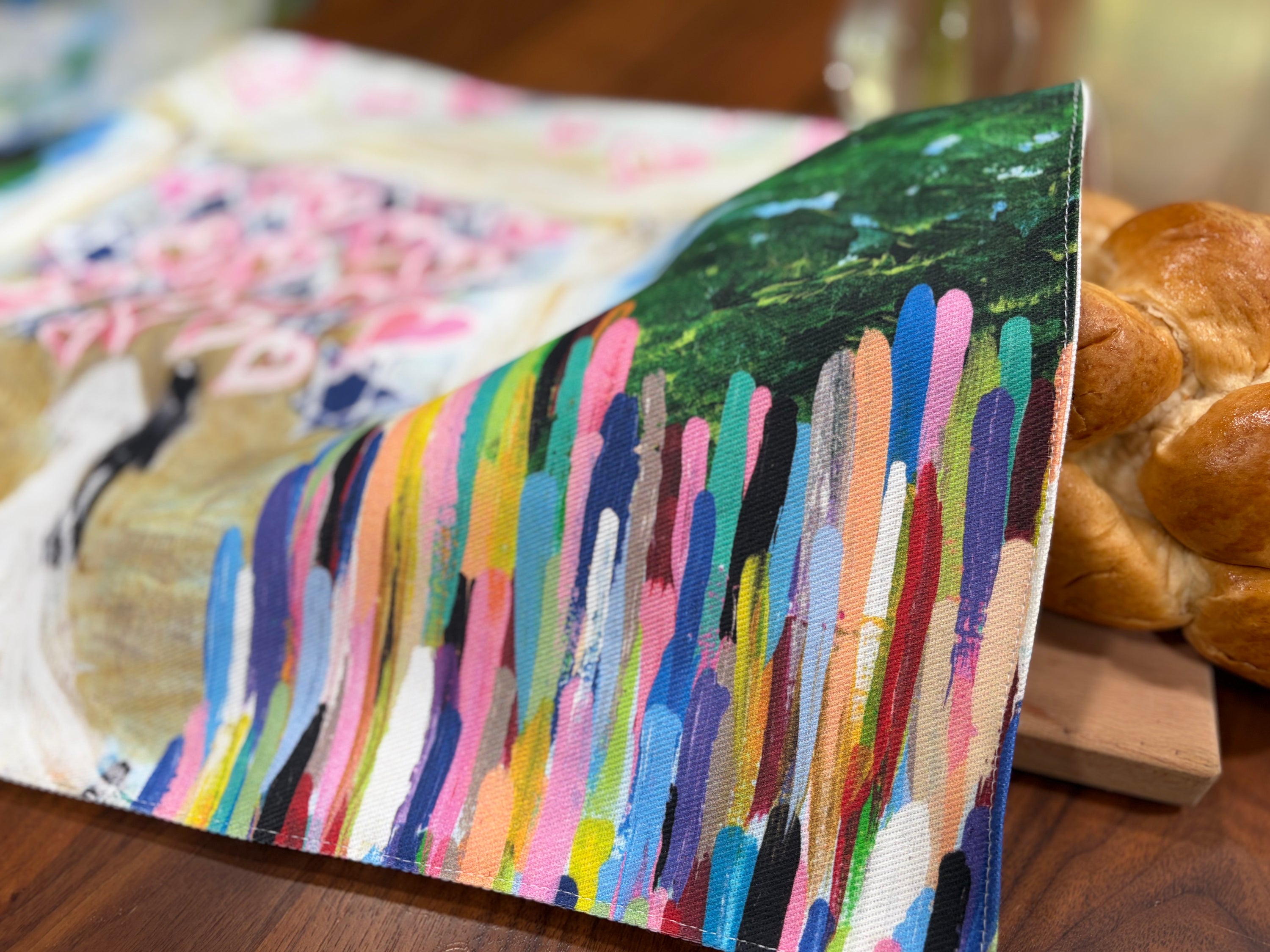 Colorful Judaica wedding gift by Arielle Zorger