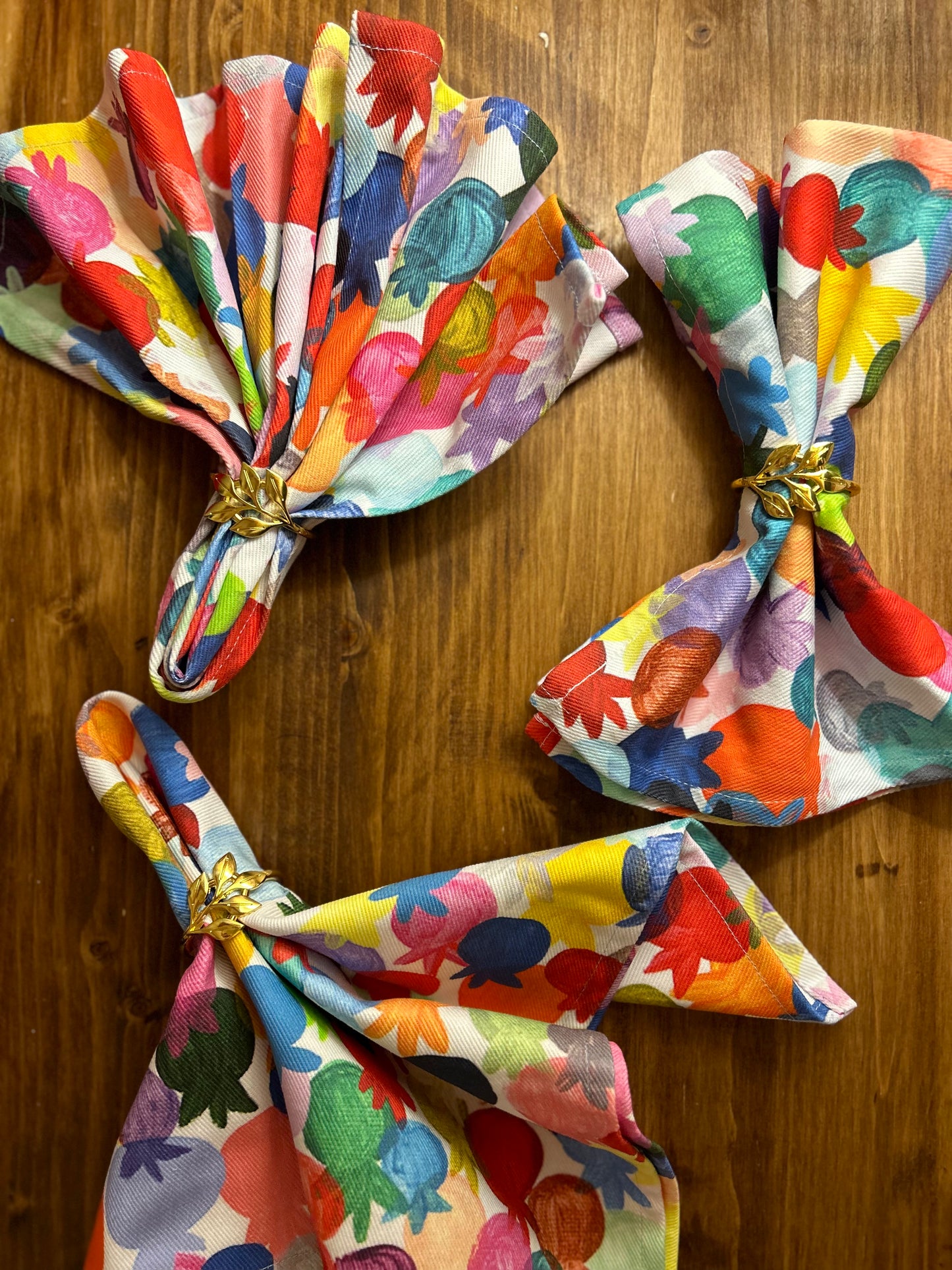 Gold Leaf Napkin Rings - Add On