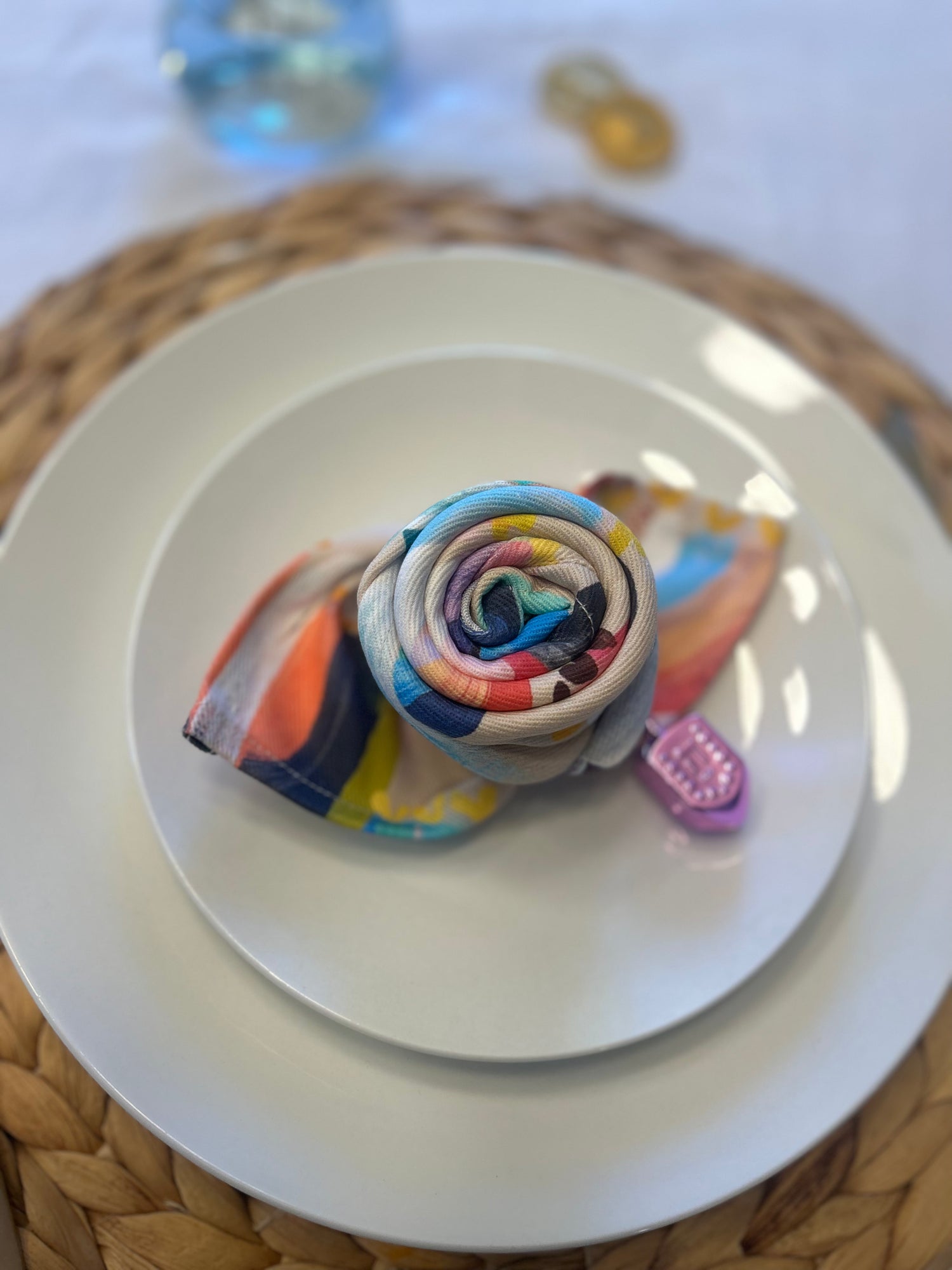 Rainbow Menorahs | Napkins