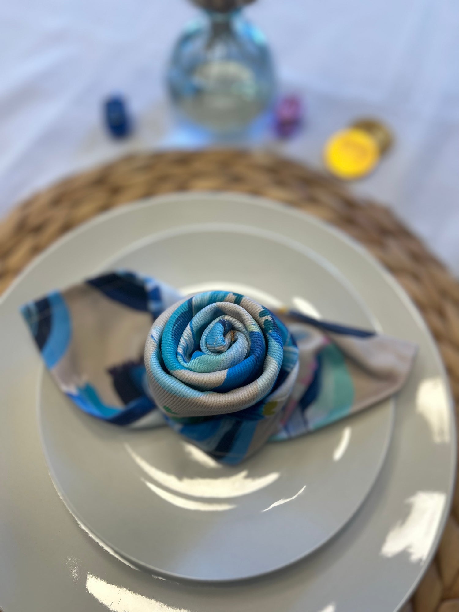 Blue Menorahs | Napkins