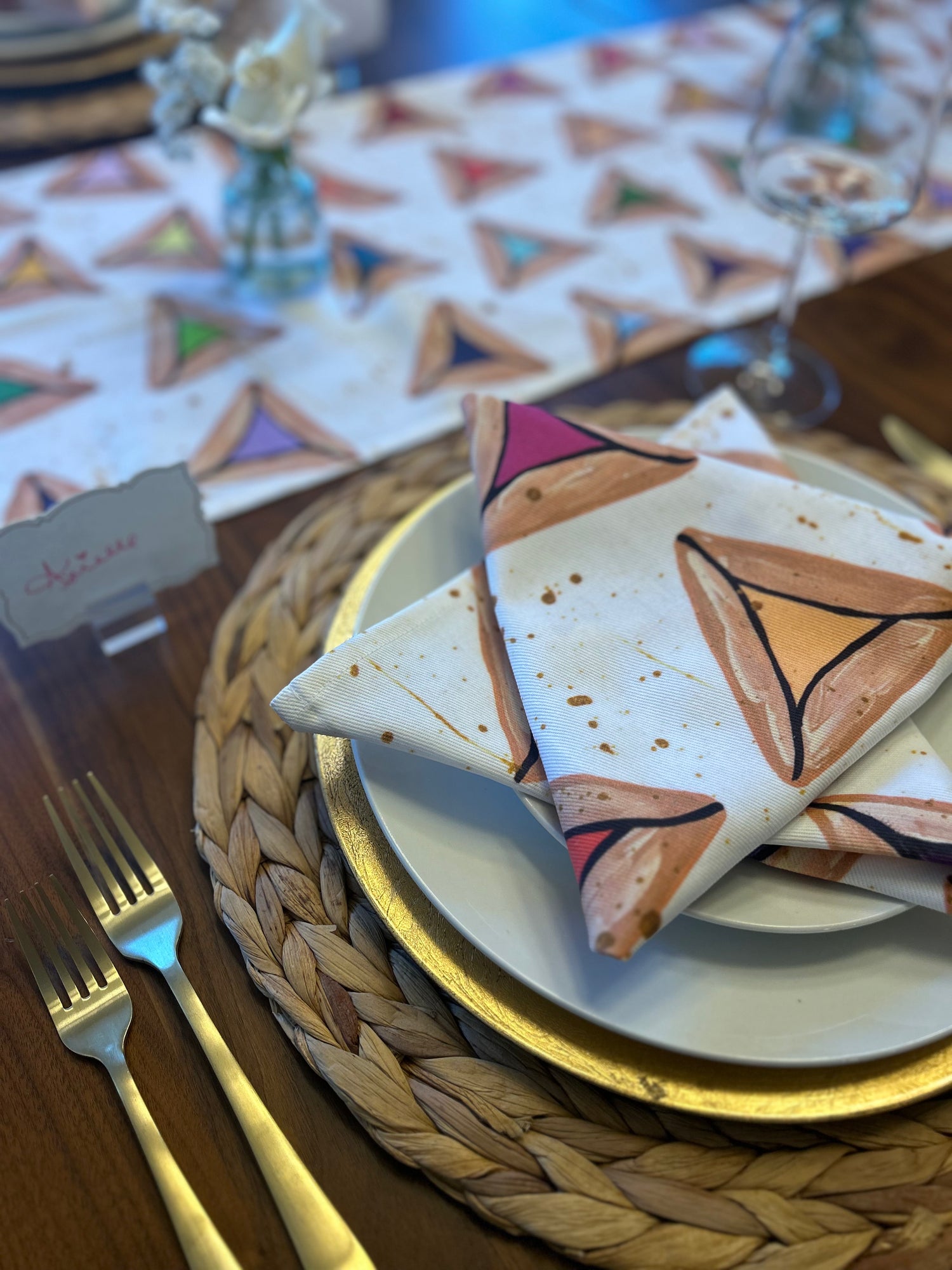 Rainbow Hamantaschen | Napkins
