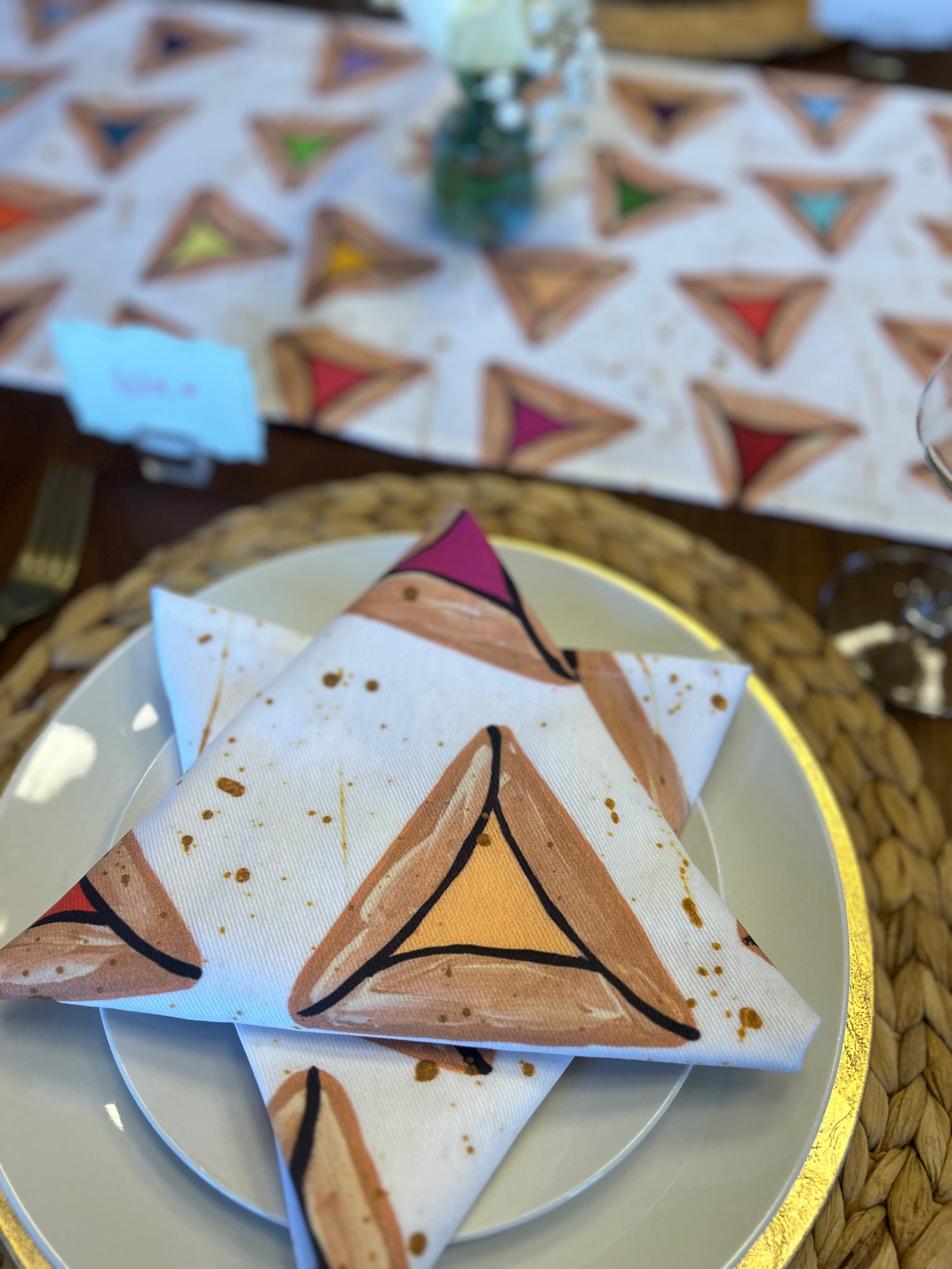 Rainbow Hamantaschen | Napkins