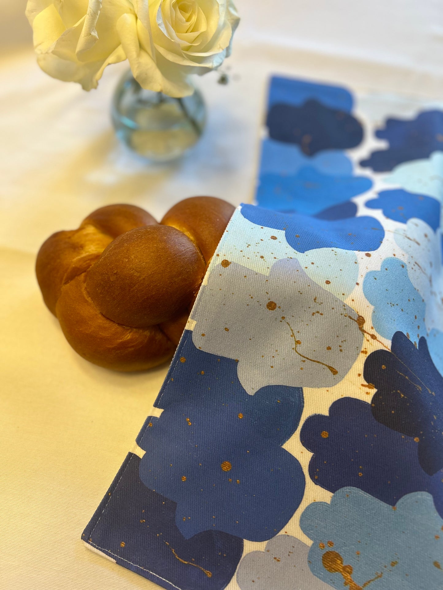 Blue Hamsas | Challah Cover