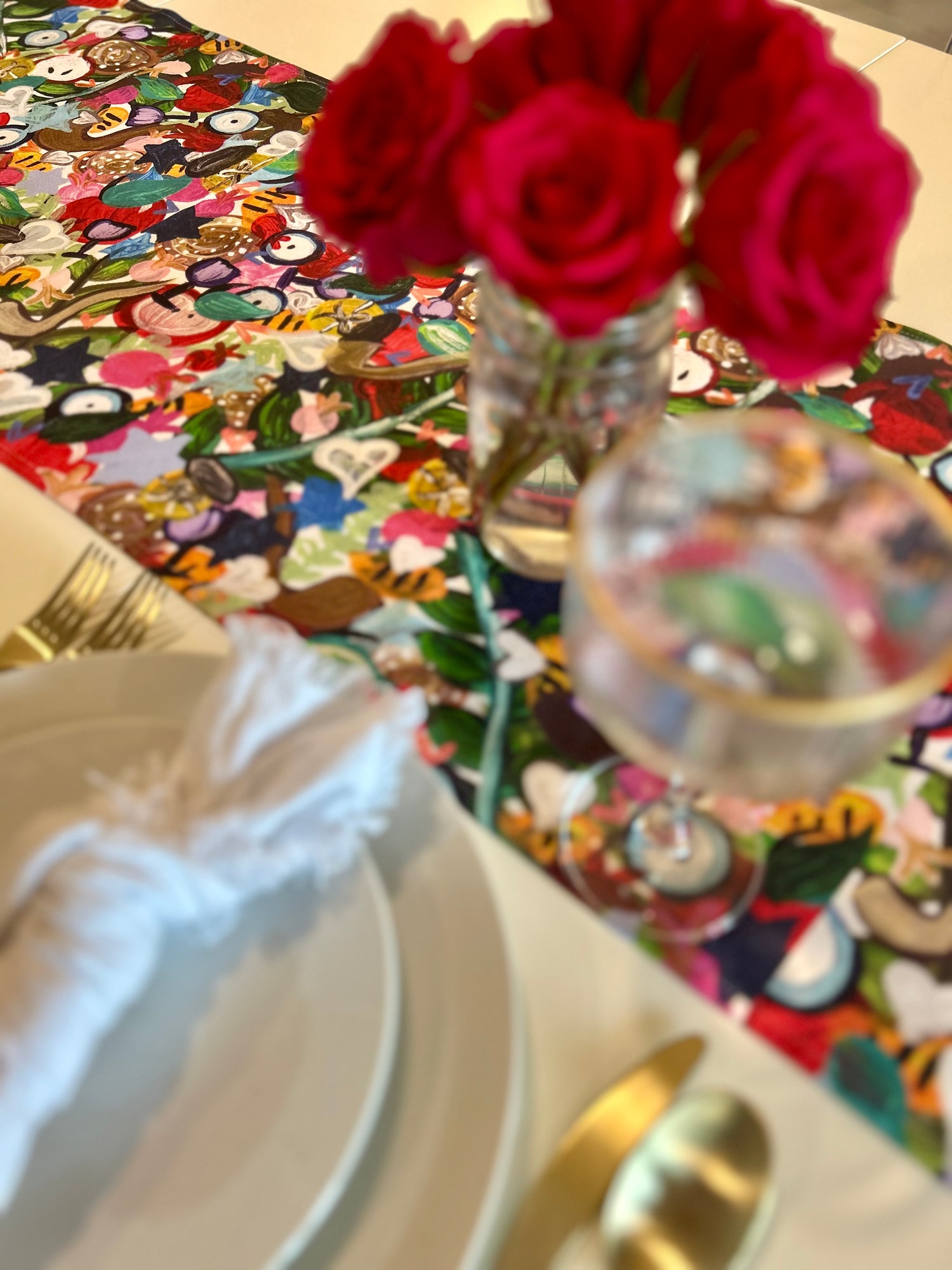 All the Colors of Rosh | Rosh Hashanah Table Runner