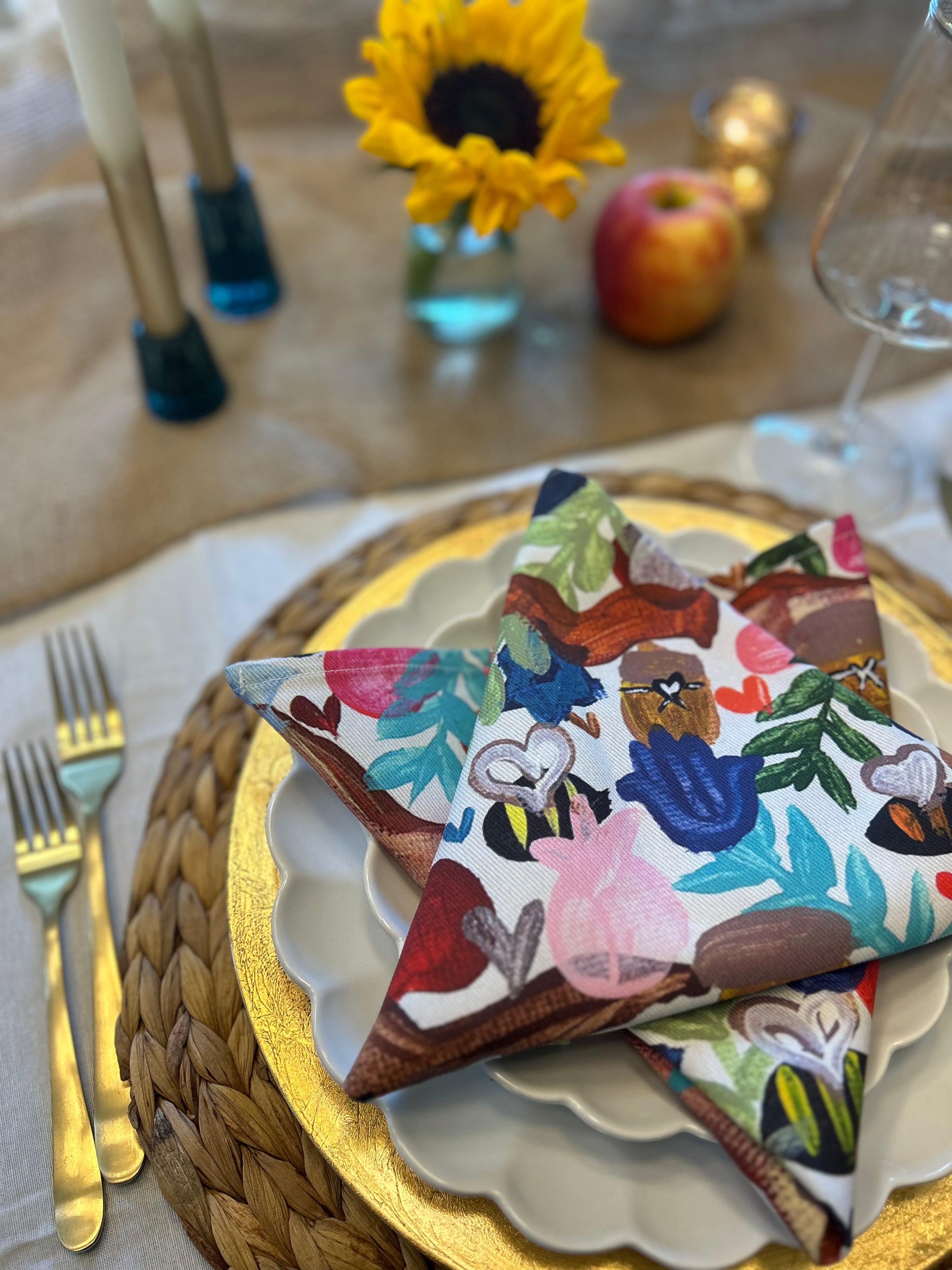 Everything Rosh Hashanah Cloth Napkins