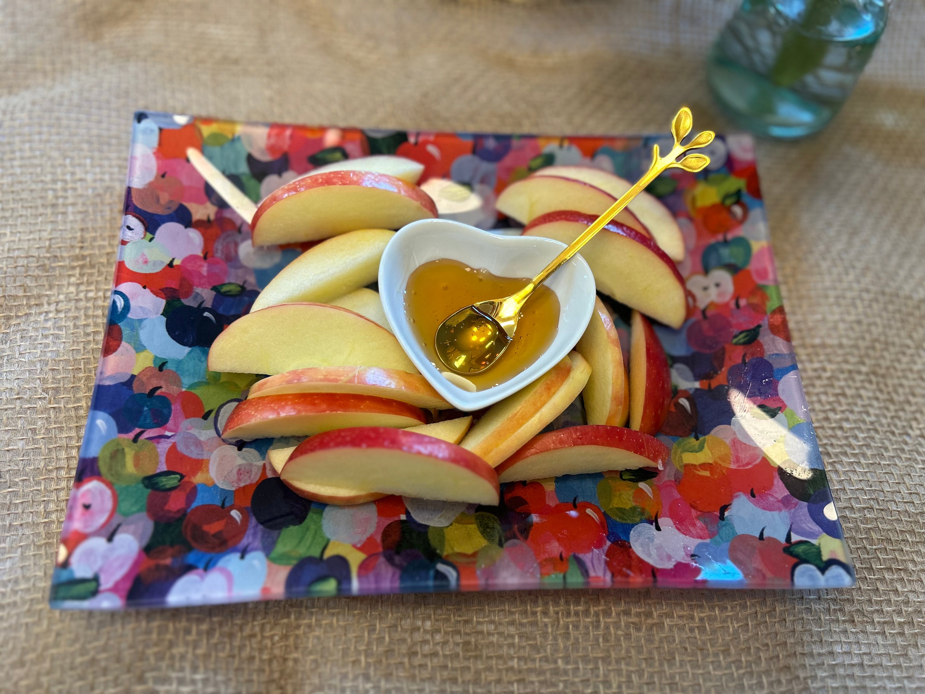 Rainbow Apples | Apple & Honey Dish Set