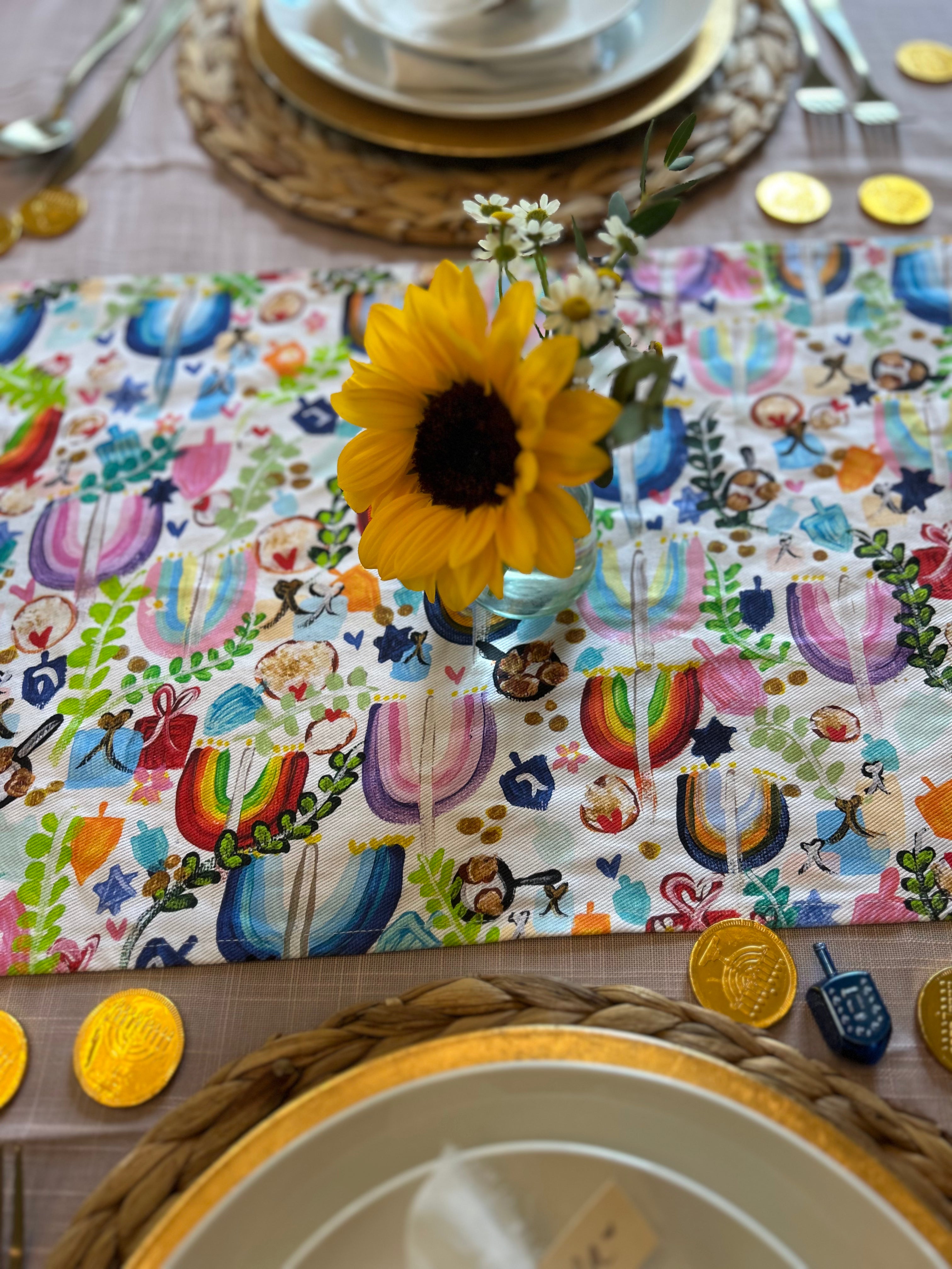 Everything Hanukkah Table Runner