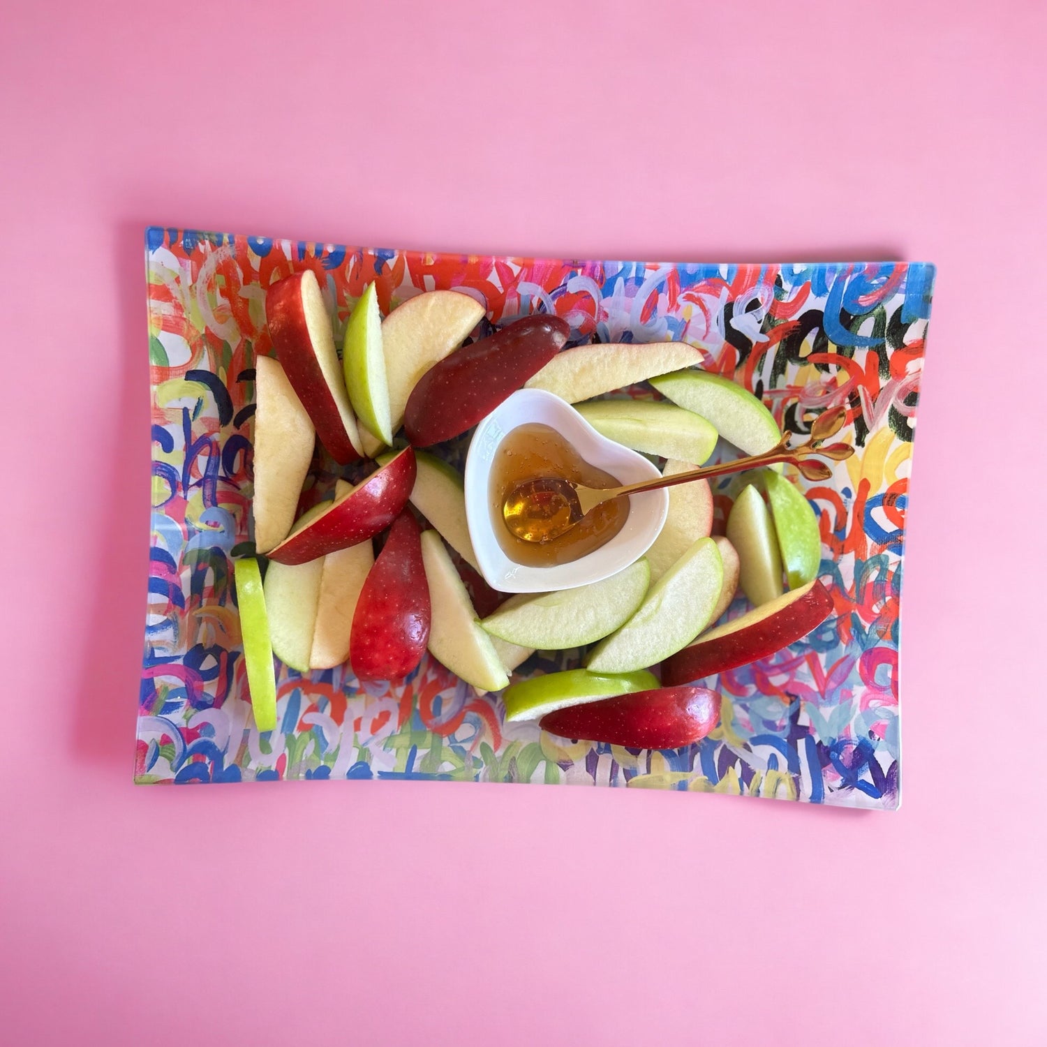 Shana Tova Everywhere - Apple + Honey Dish Set