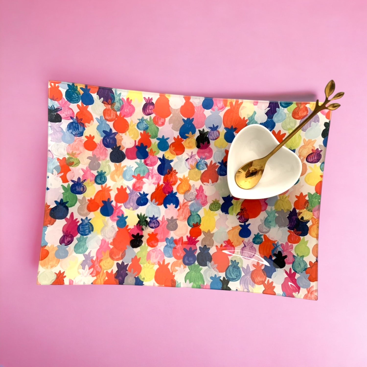 Rainbow Pomegranates | Apple + Honey Dish Set