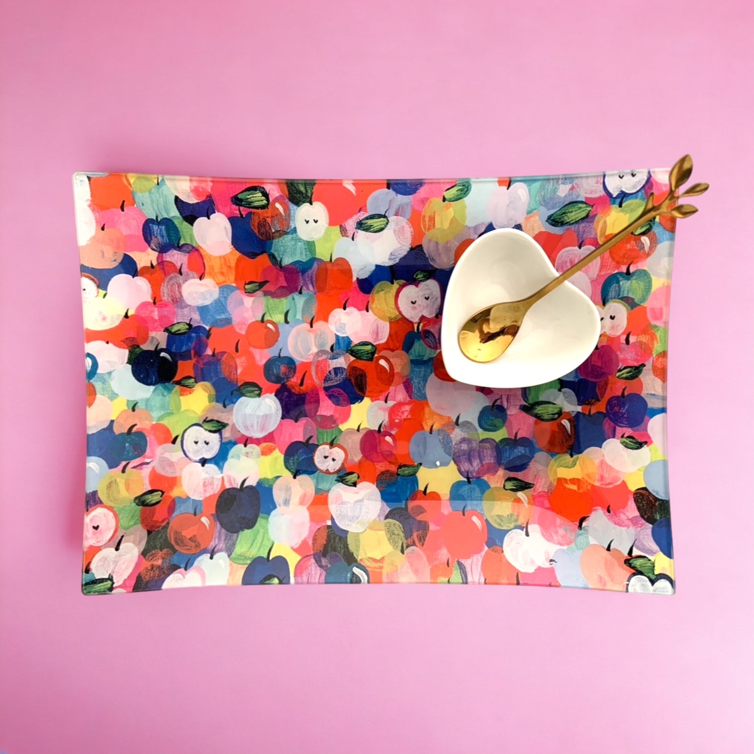 Rainbow Apples | Apple + Honey Dish Set