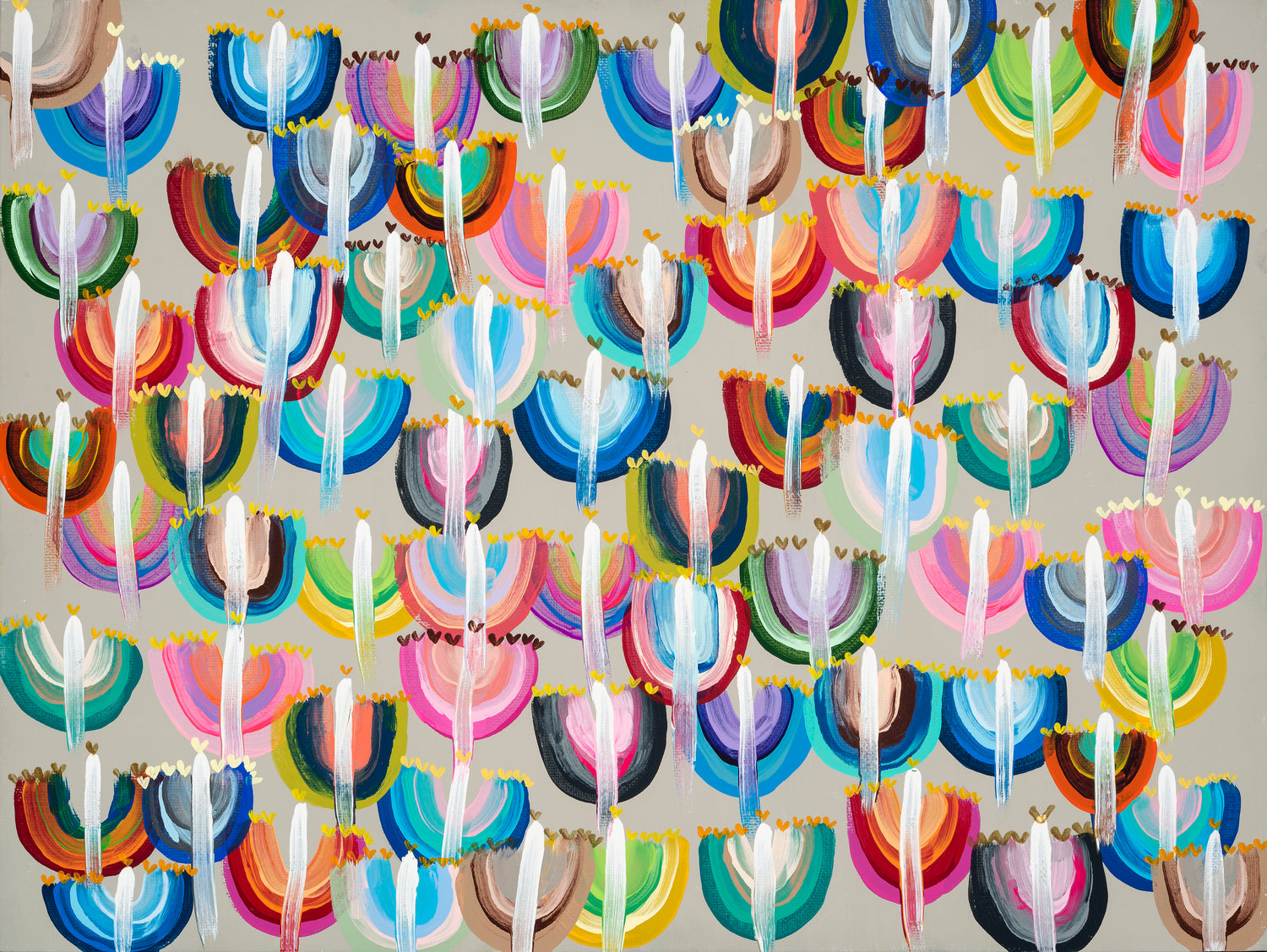 Rainbow Menorahs Giclee Art Print