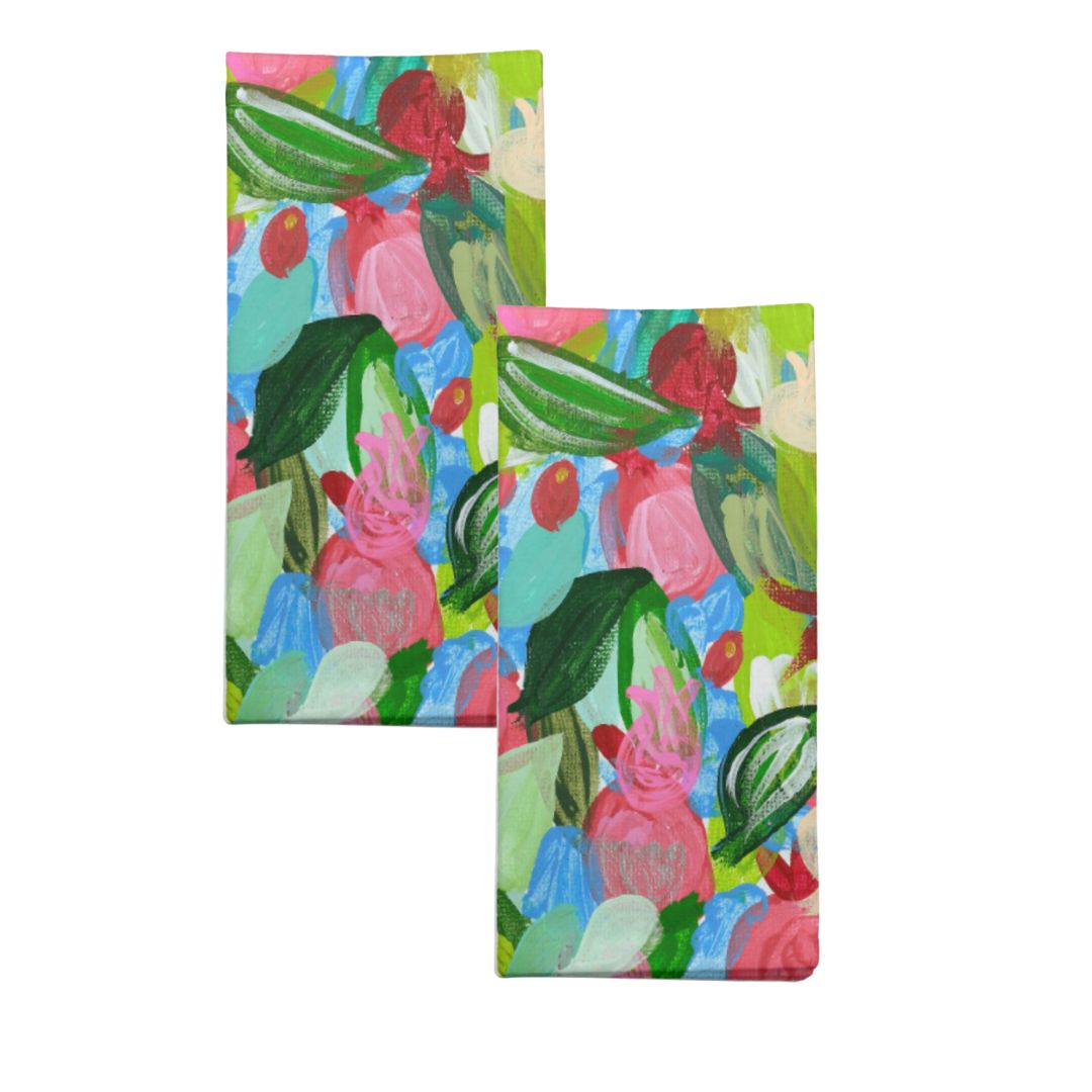 Red Pomegranates Cloth Napkins
