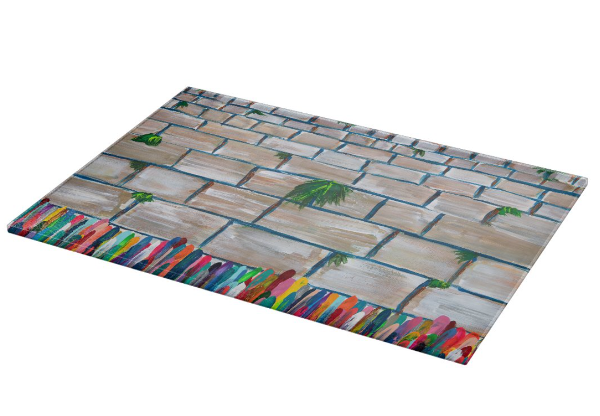 Bright Western Wall Glass Tray