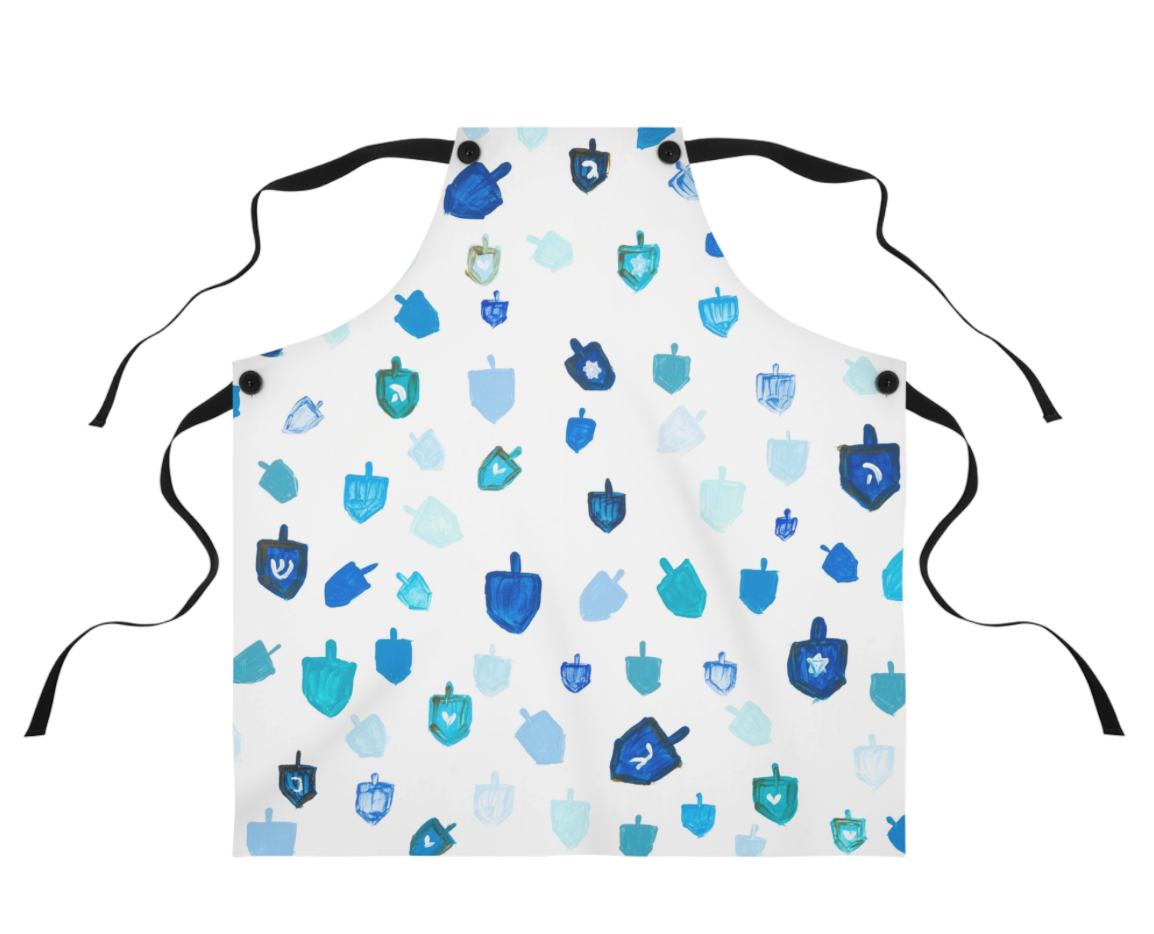 Blue Dreidels | Kitchen Apron