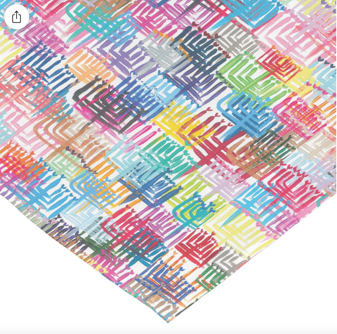 Heart Menorahs | Hanukkah Table Runner