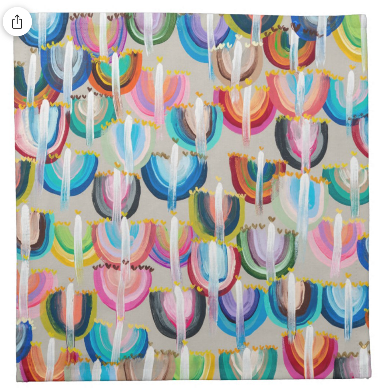 Rainbow Menorahs | Napkins