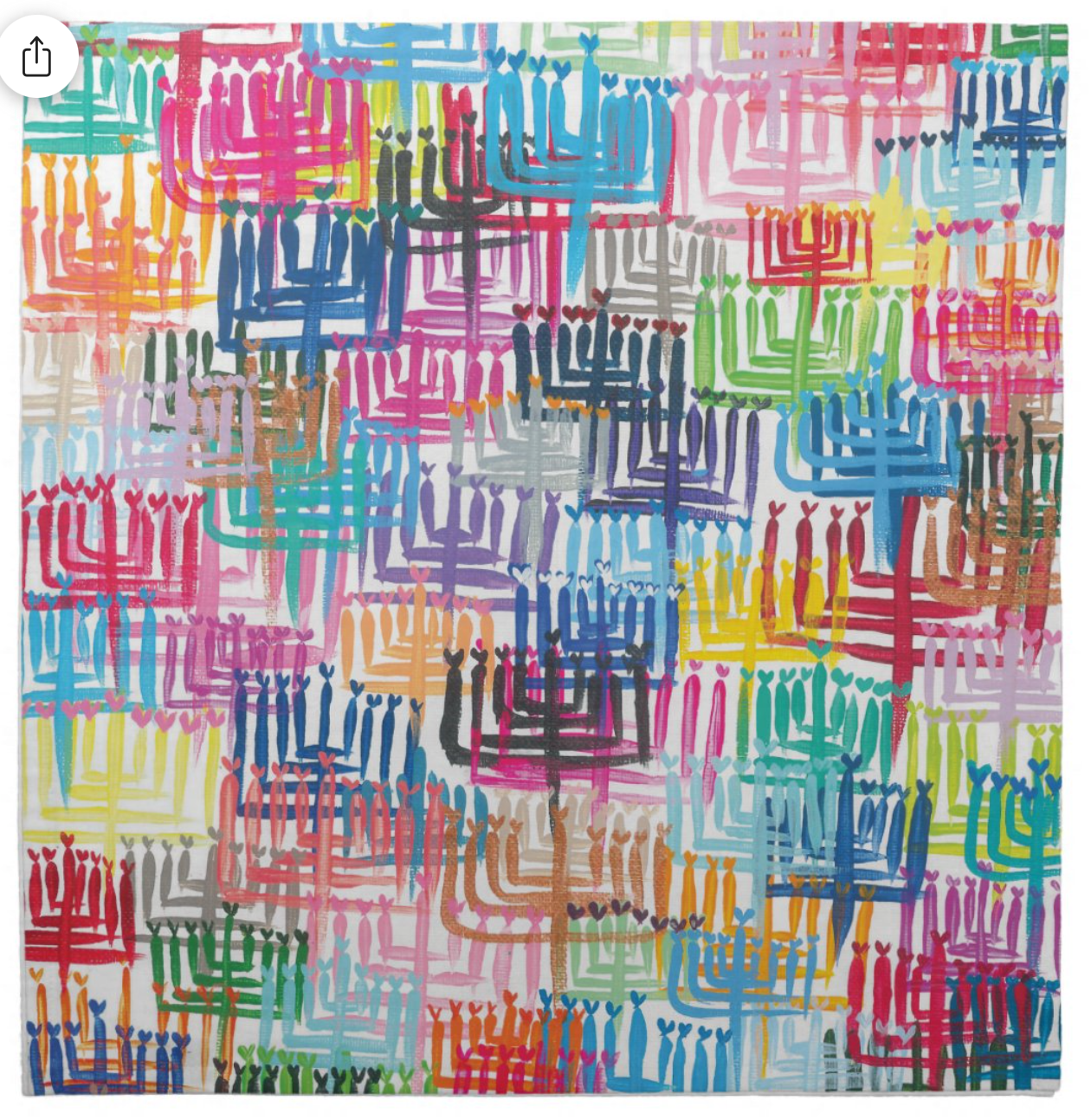 Heart Menorahs | Napkins