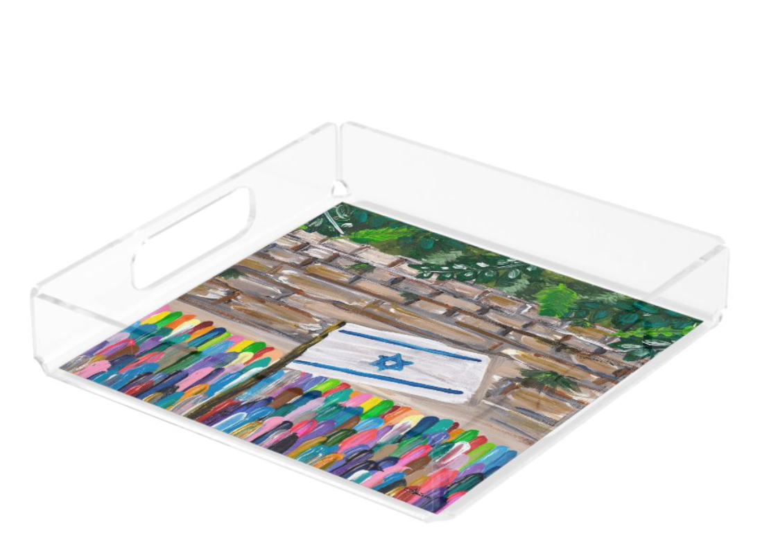 Kotel Acrylic Matzah Tray