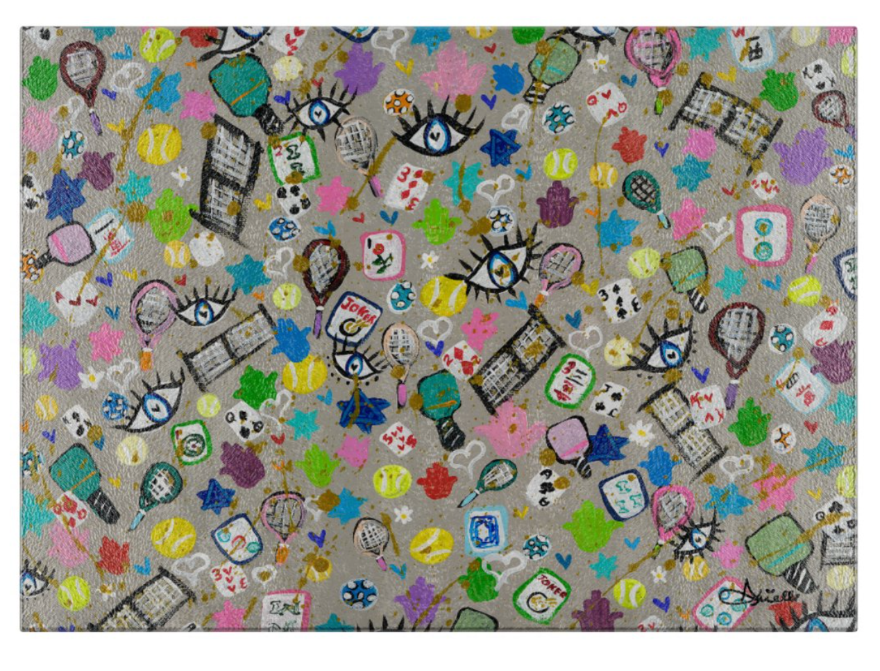 Mahj + Friends Glass Drip Tray