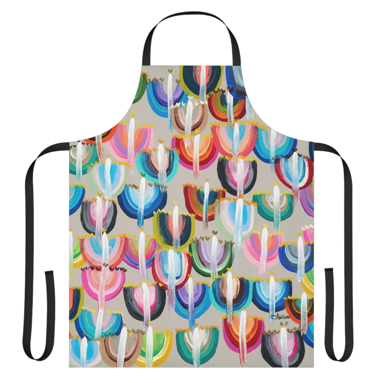 Rainbow Menorahs | Kitchen Apron