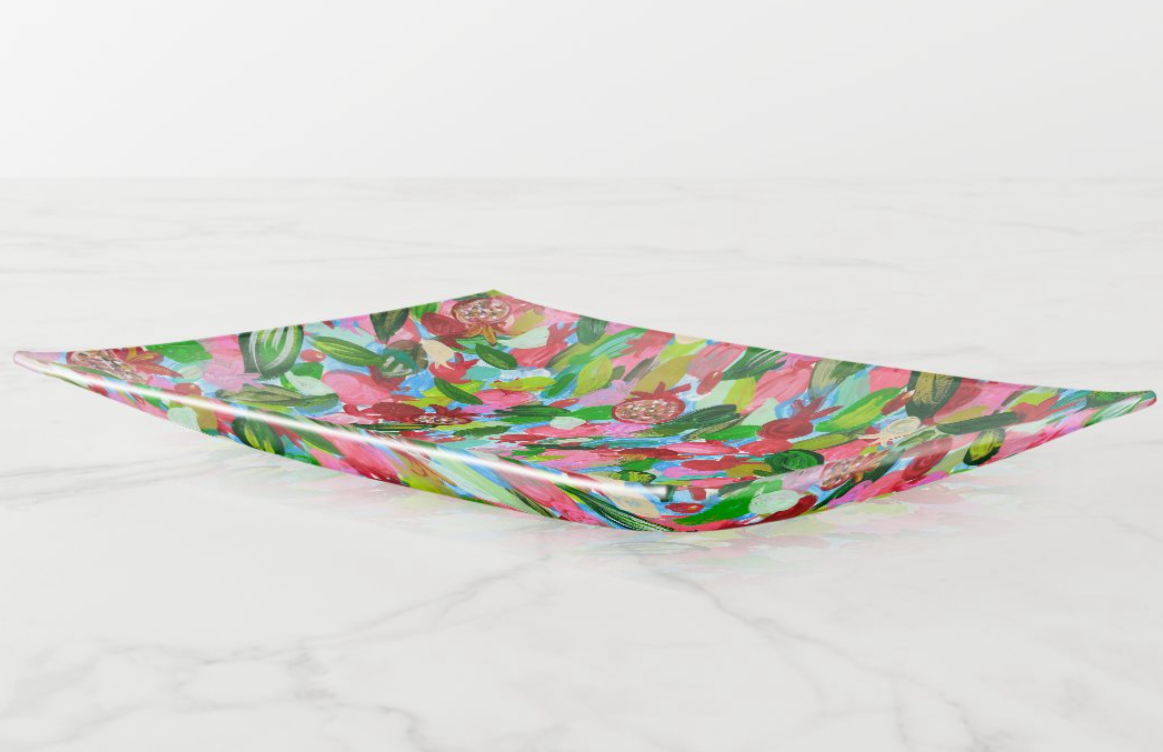 Red Pomegranates Rosh Hashanah | Apple + Honey Dish Set