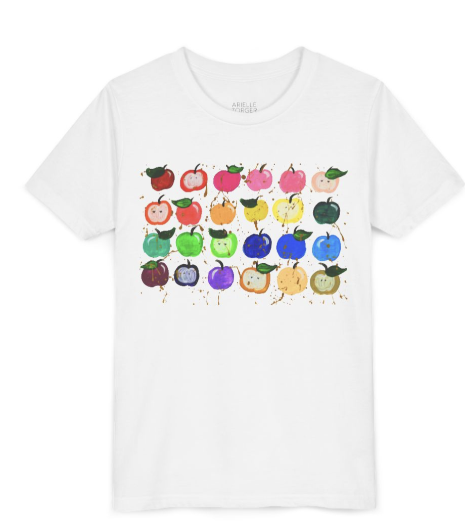 Kids Rainbow Apples Rosh Hashanah T-Shirt