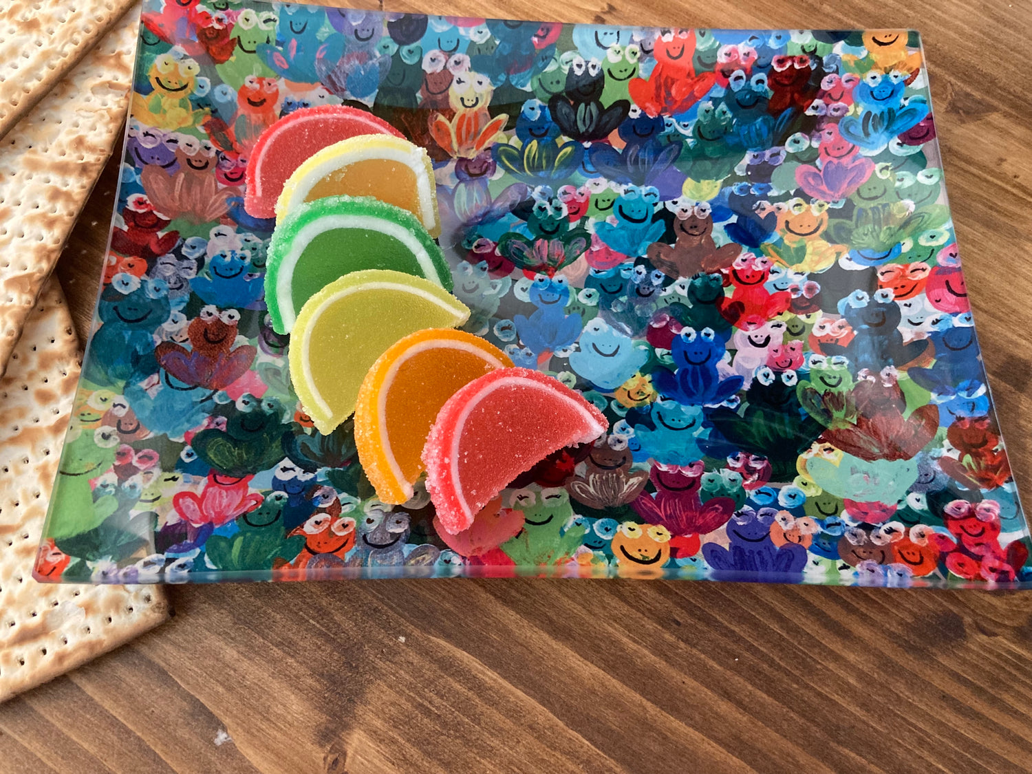 Rainbow Frogs Passover Dish Set