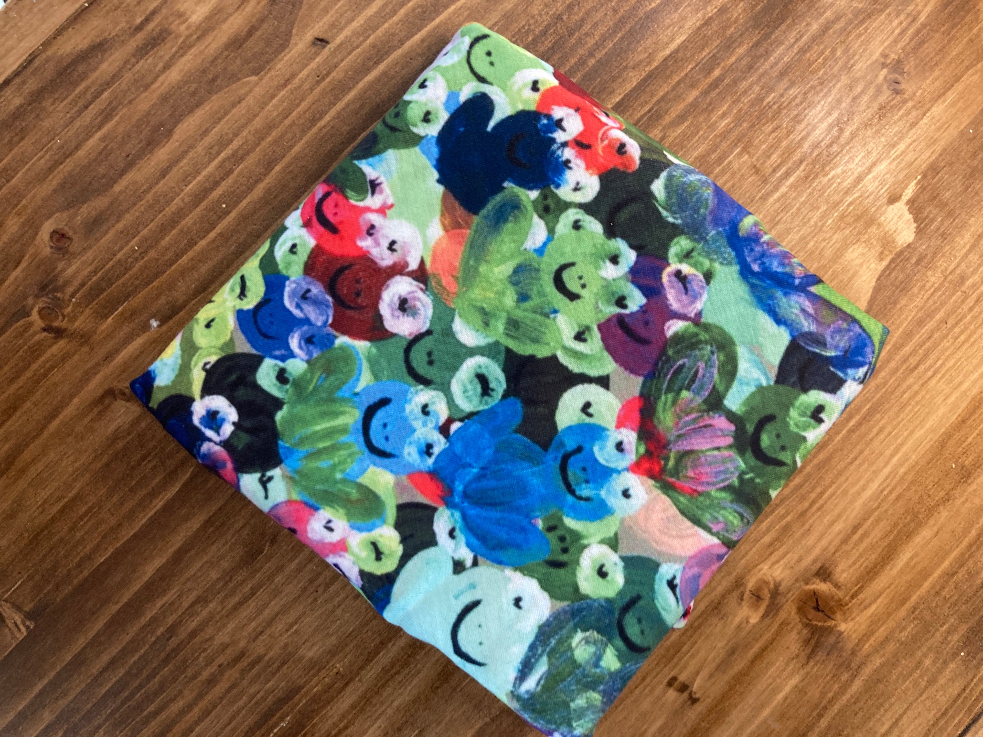 Rainbow Frogs Matzah Cover