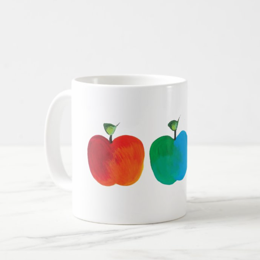 Tie Dye Apples Mug
