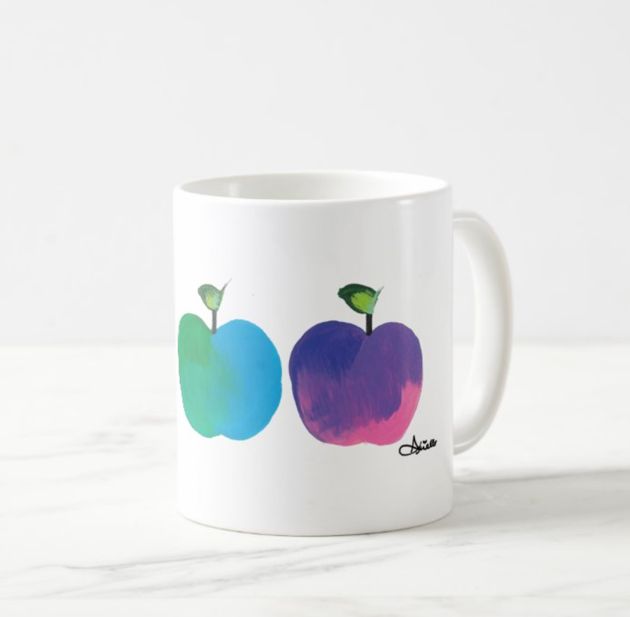 Tie Dye Apples Mug